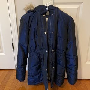 Justice XL Sherpa lined winter coat